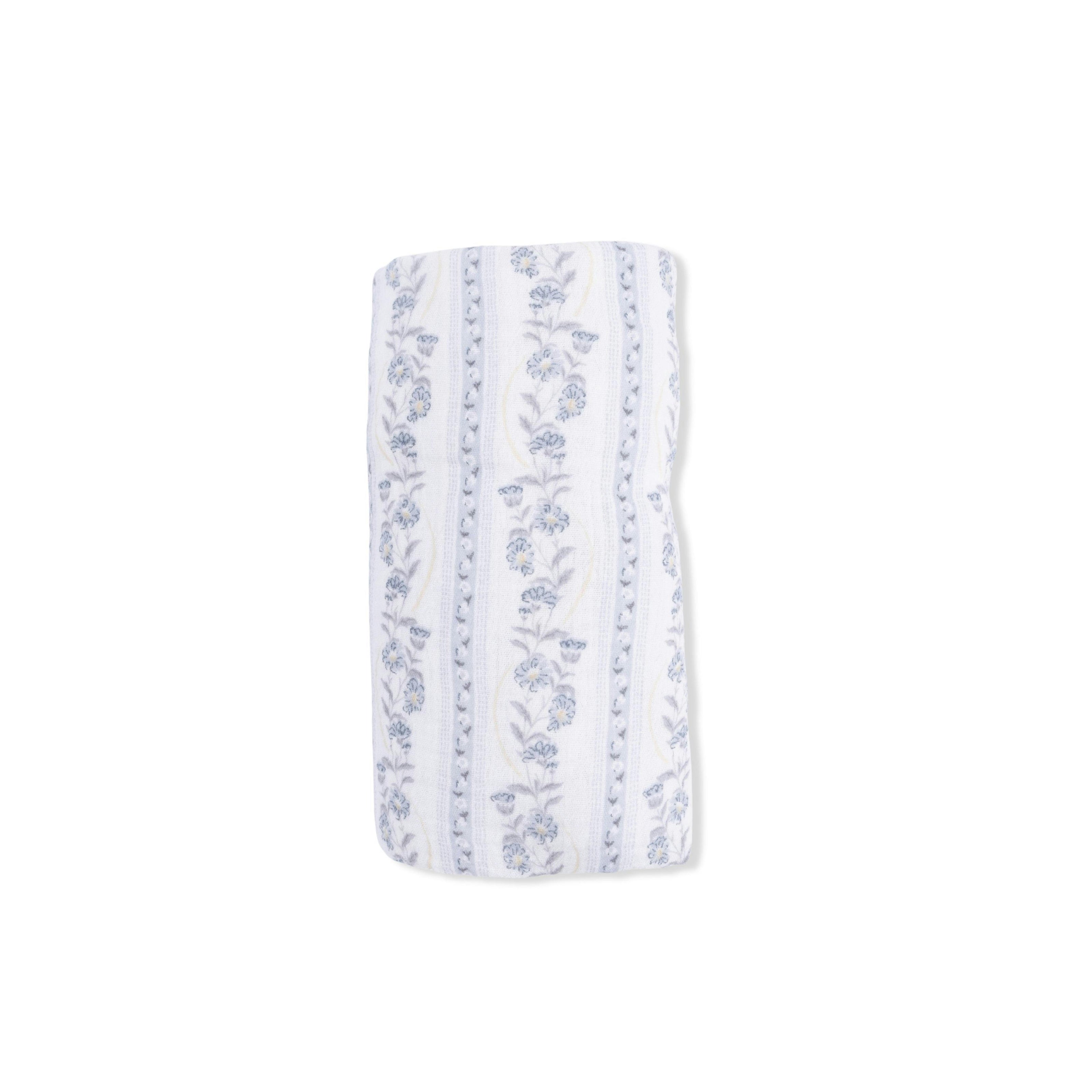 Kimberly Floral Stripe - Swaddle Blanket