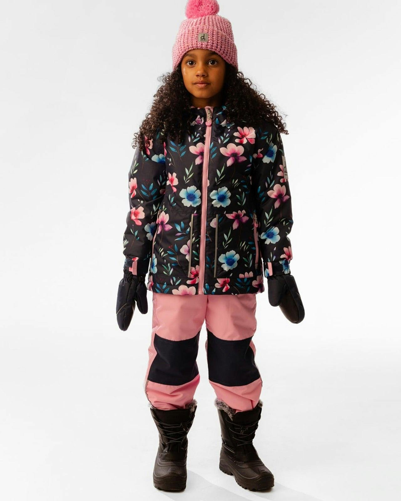 Light Weight Two Piece Chill Snowsuit Blue Floral Print