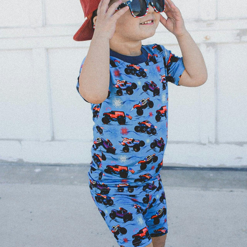 Red, White, and Boom 2 Piece Shorts Set