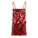 Paillette Ruby Party Dress