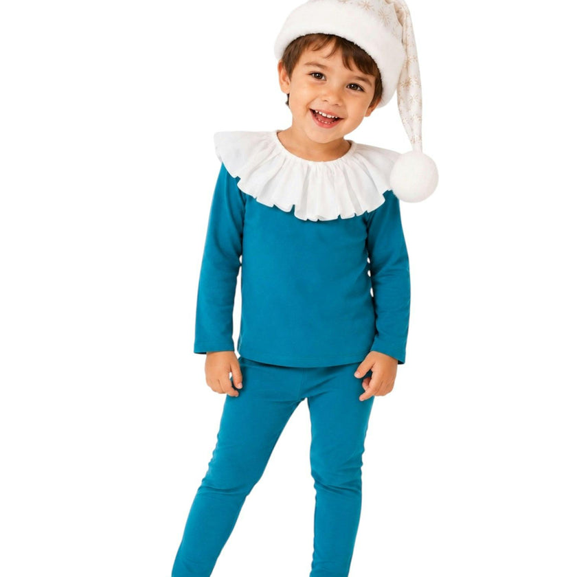 Jade Holiday Elf Pajama Costume- Christmas Gift for Kids - Cozy Cotton Stocking Stuffer