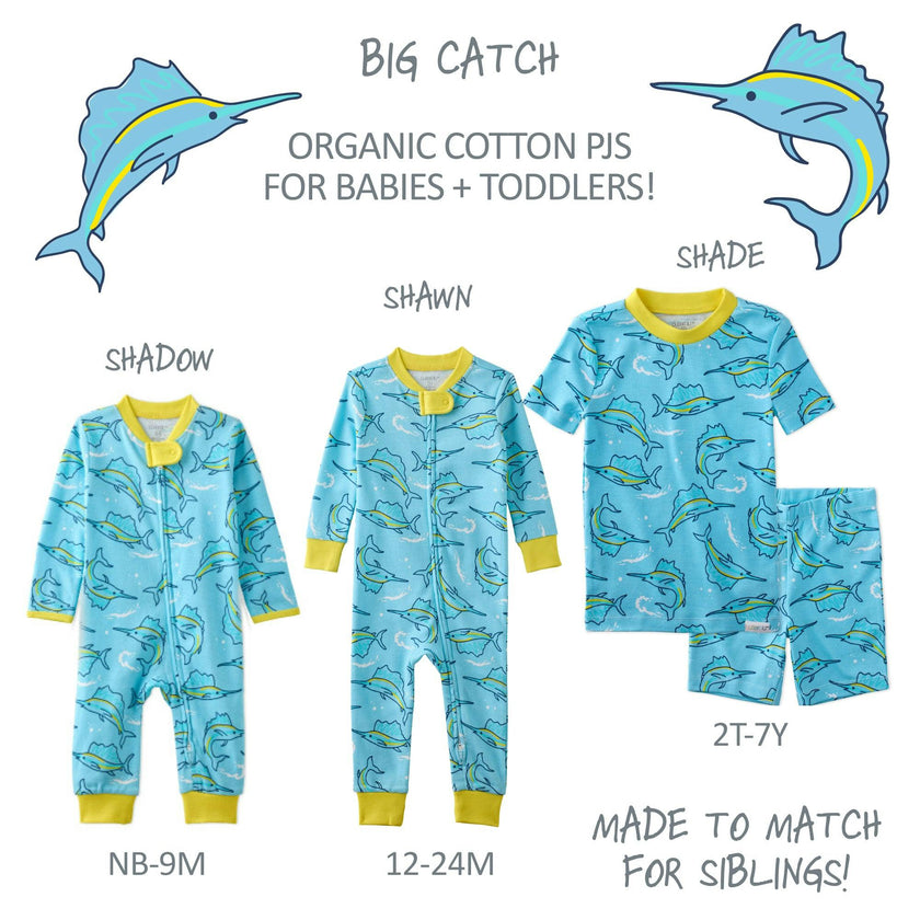 SHADE Snug-fit 2-Piece Toddler Pajamas for Boys & Girls