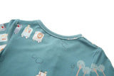 Bamboo Magnetic Footie Pajama - Le Petit Express Green