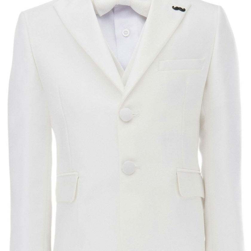 Cream 5pc Peak Lapel Tuxedo
