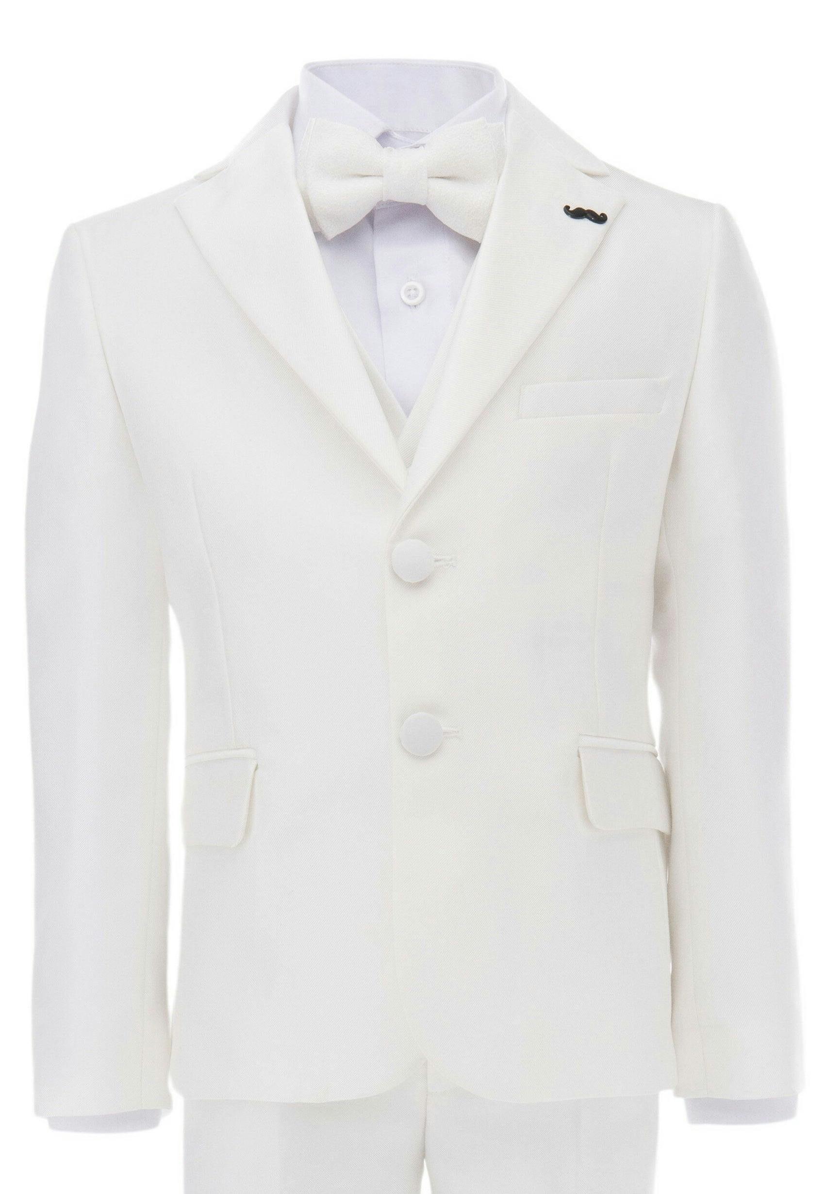 Cream 5pc Peak Lapel Tuxedo