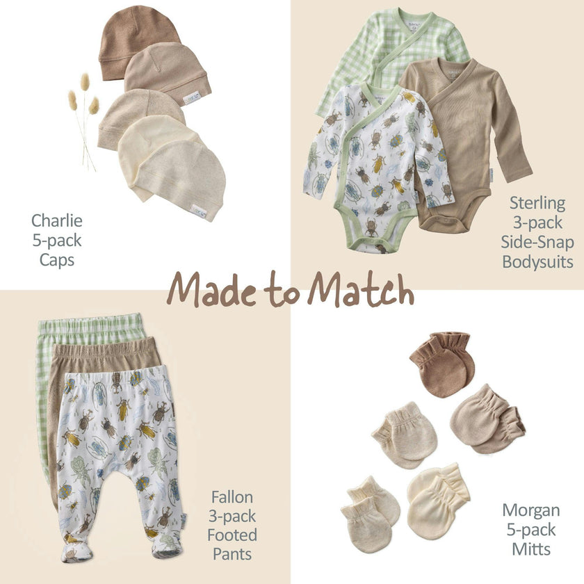 FALLON 3-Pack Footed Baby Pants