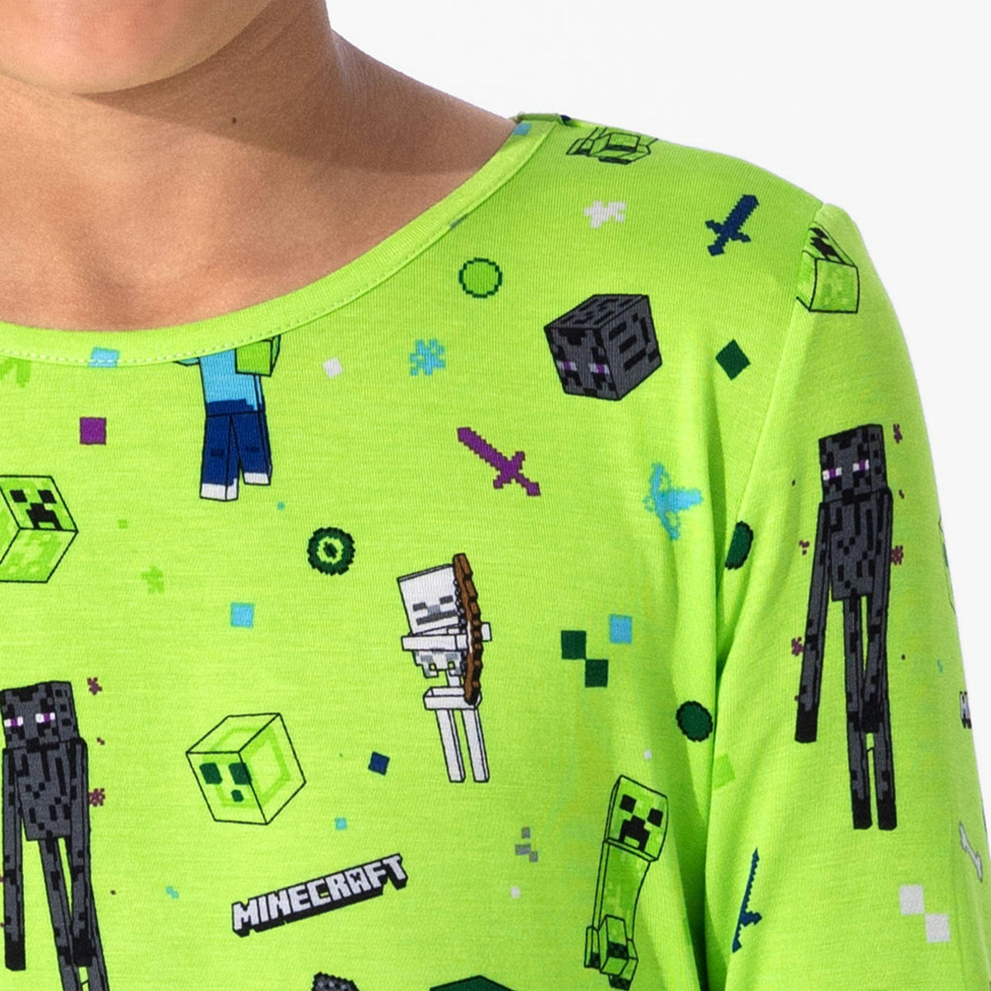 Minecraft: Mob Squad Bamboo Kids Pajamas