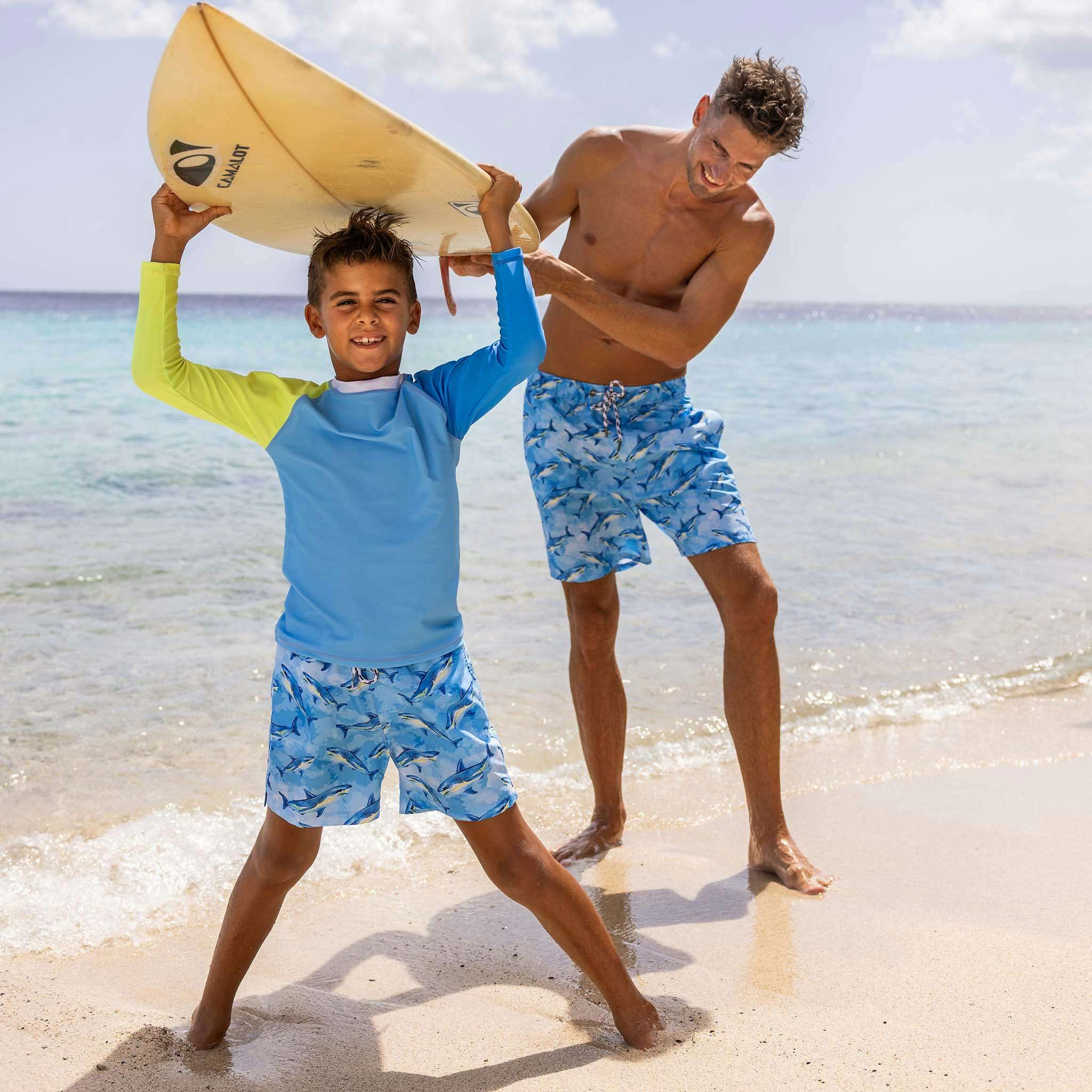 Men's Sustainable Comfort Lined Drawstring Swim Short