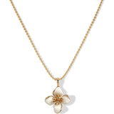 Iris Blossom Pendant Neckalce