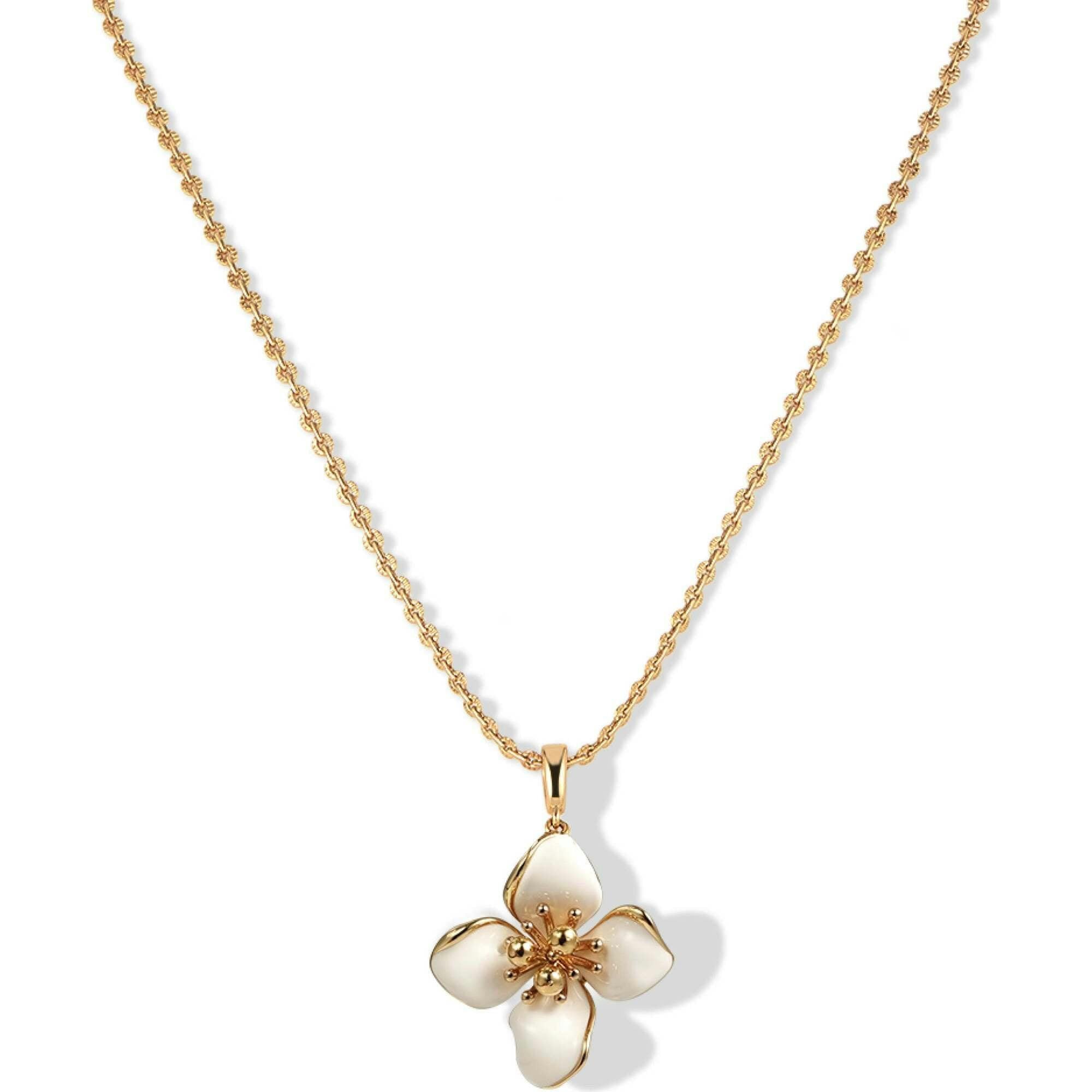 Iris Blossom Pendant Neckalce