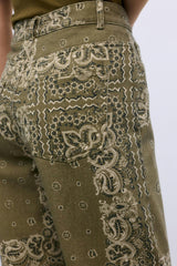 Waterlily Woman Pant Bandana Woman Print