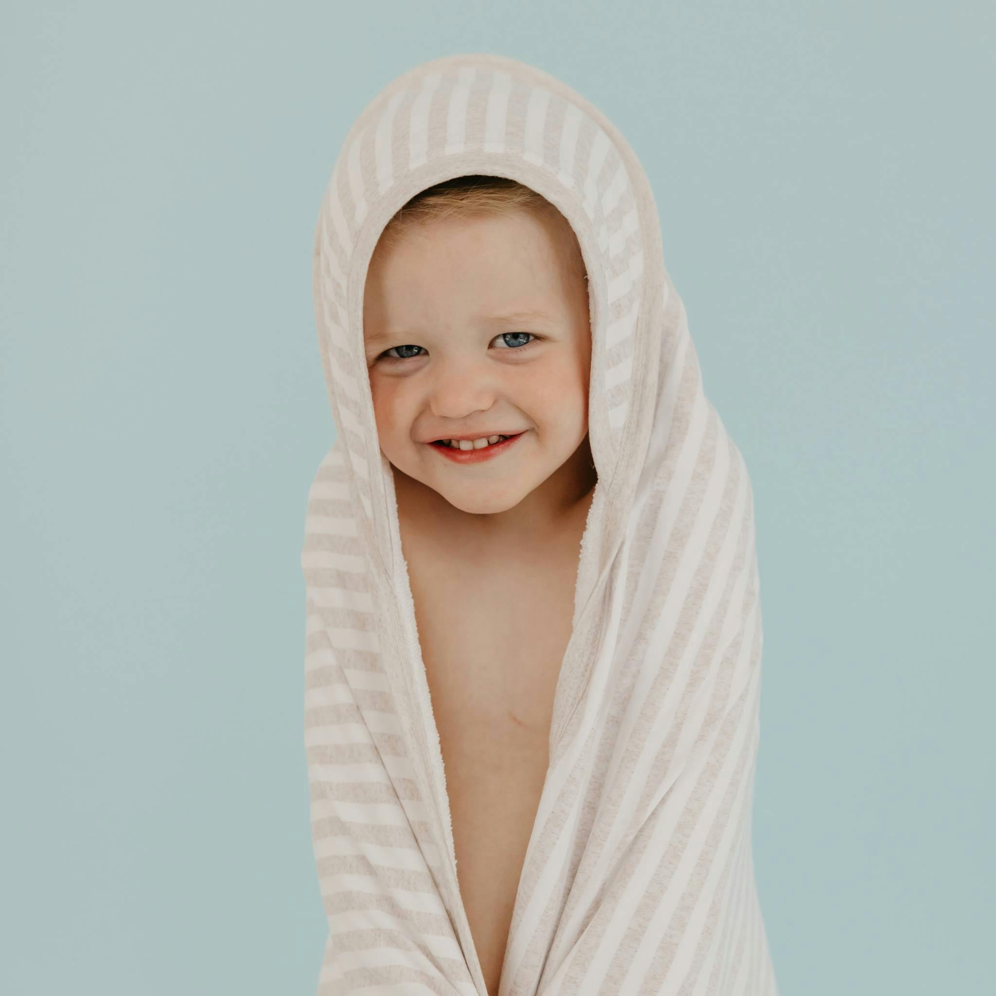 Premium Baby Knit Hooded Towel - Coastal