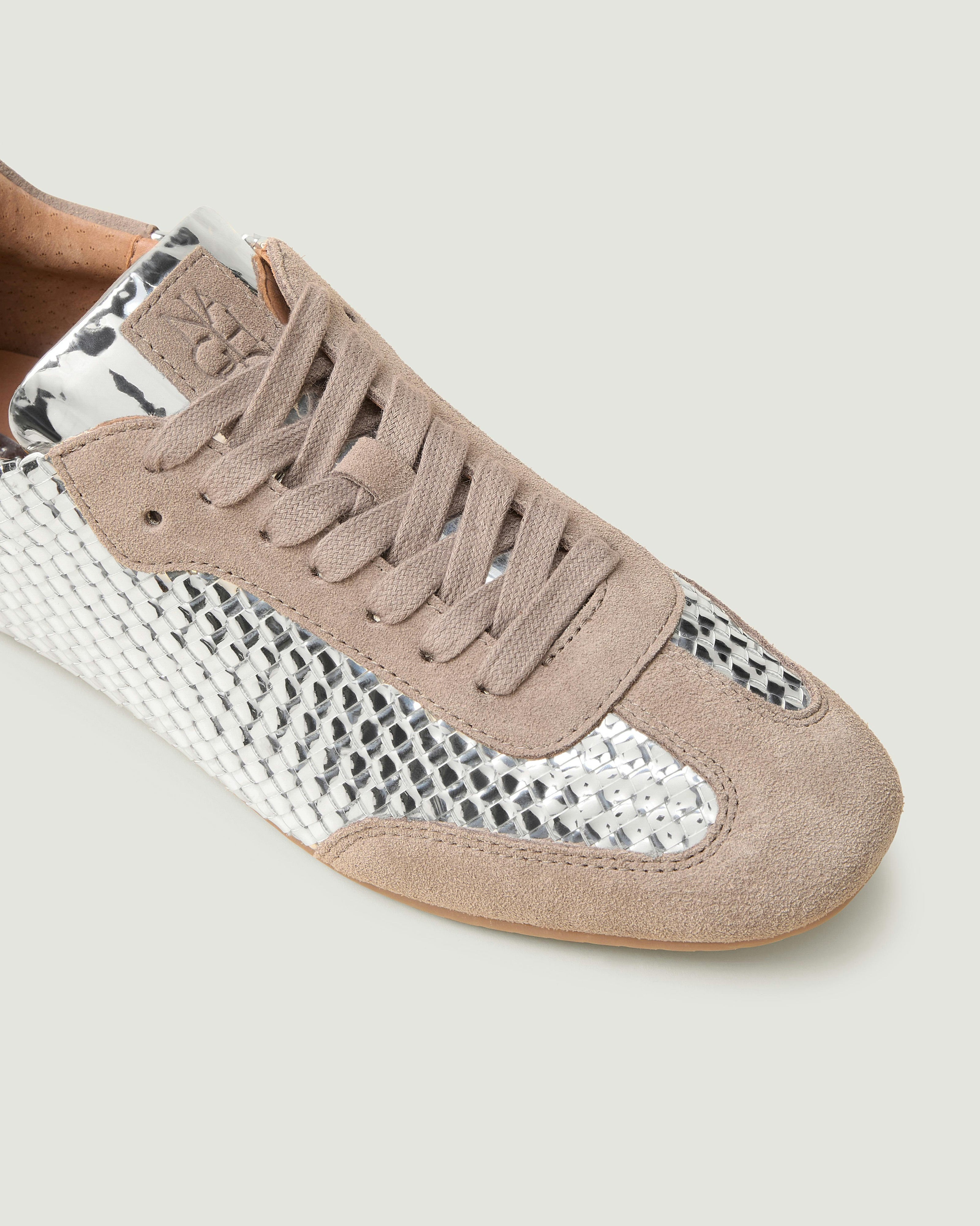 Milan Sneaker Metallic | Silver