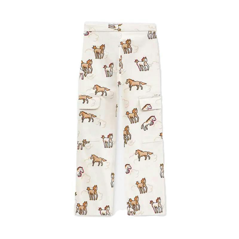 'Lunar New Year' Straight Pants