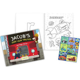 My Very Own Trucks Personalized Book, Coloring Book and Sticker Gift Set