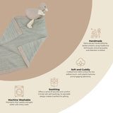 Charlie Farmhouse Knitted Lovey  Blanket (Georgie the Goose)