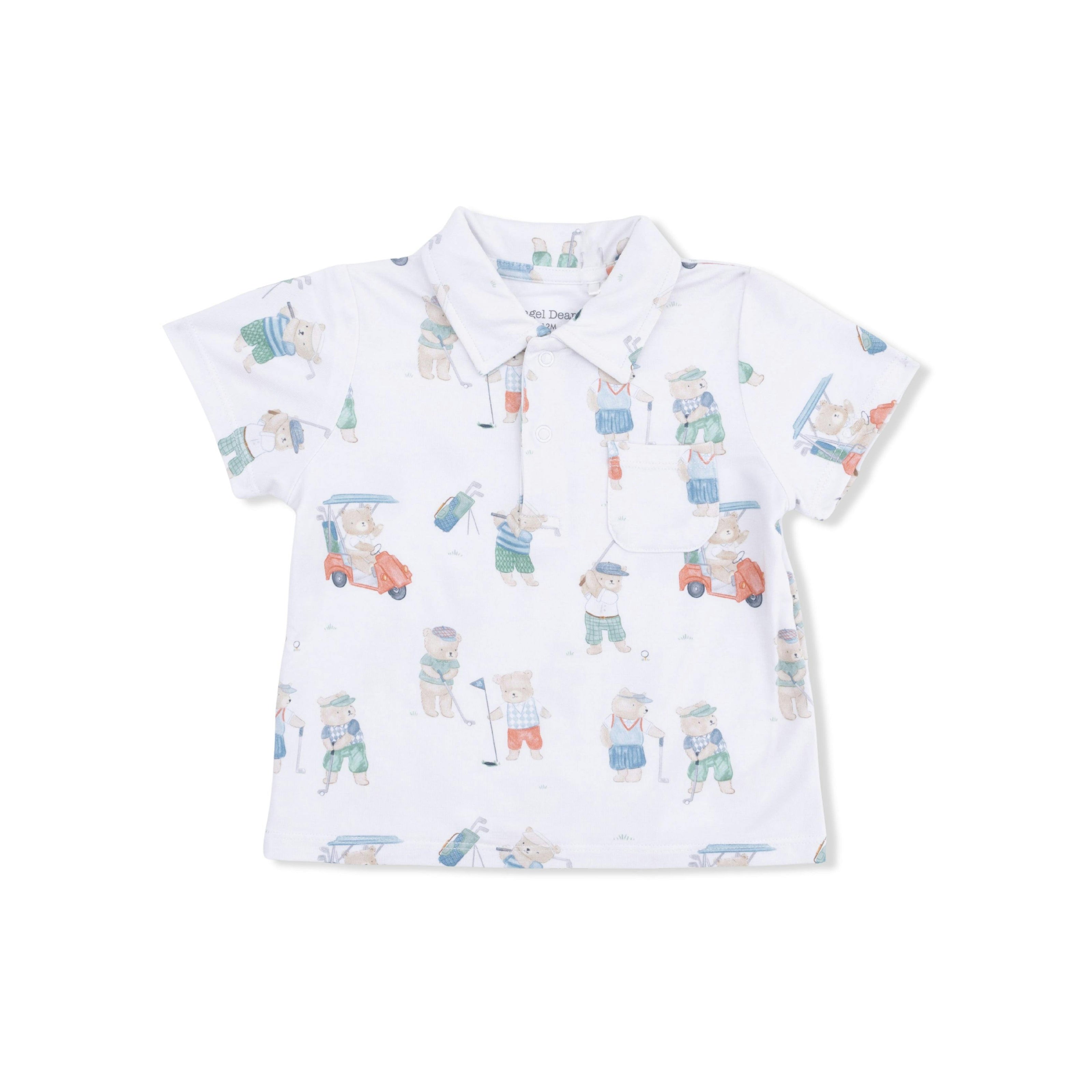 Golfing Teddy Bears - Polo with Casual Short