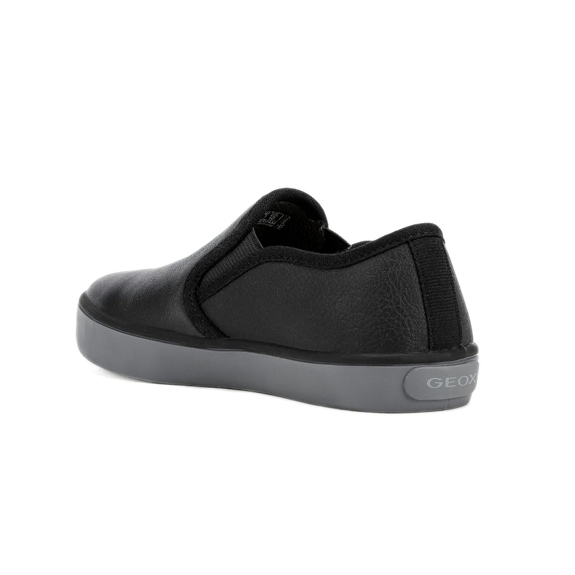 Geox Kids Black Kilwi Slip-On Sneakers