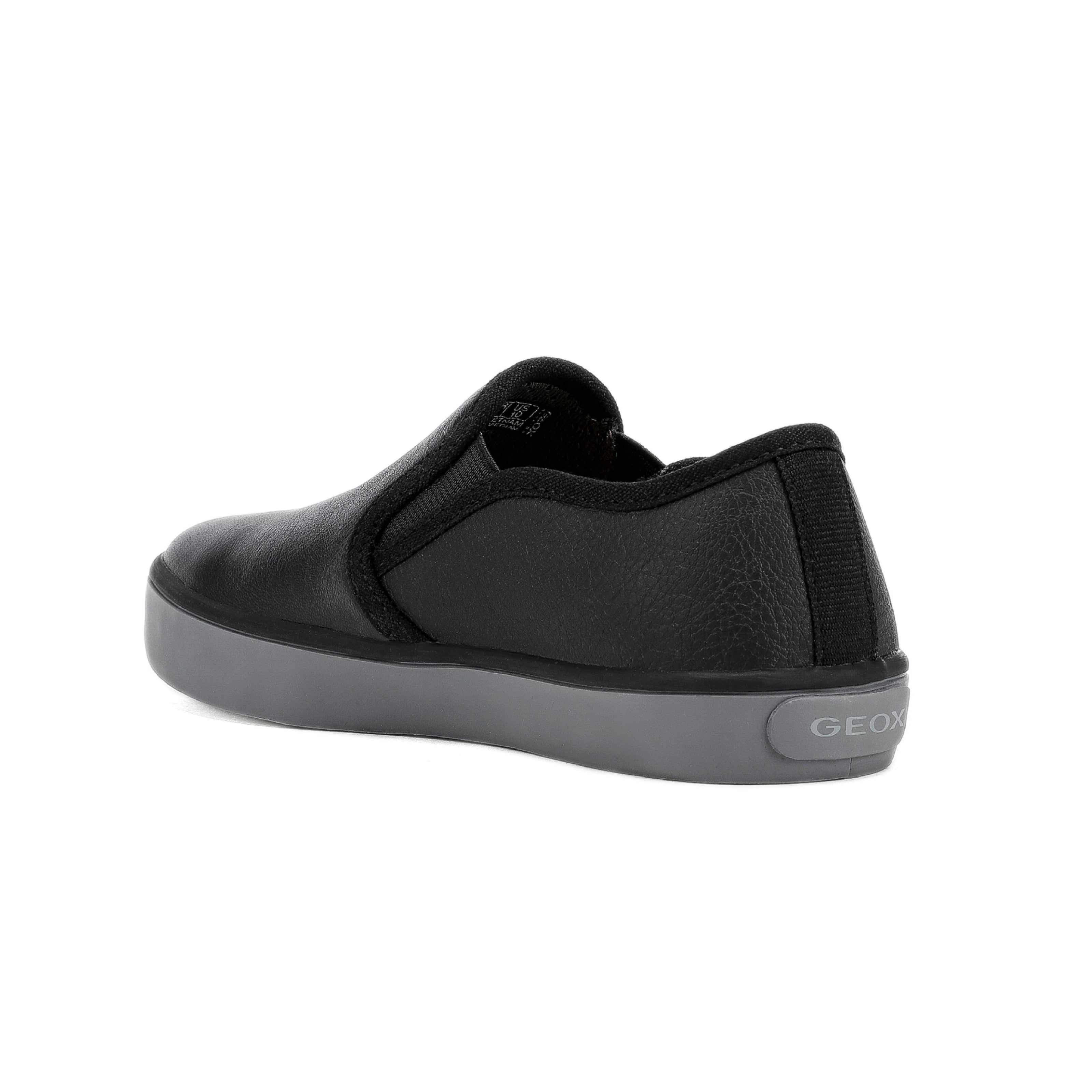 Geox Kids Black Kilwi Slip-On Sneakers