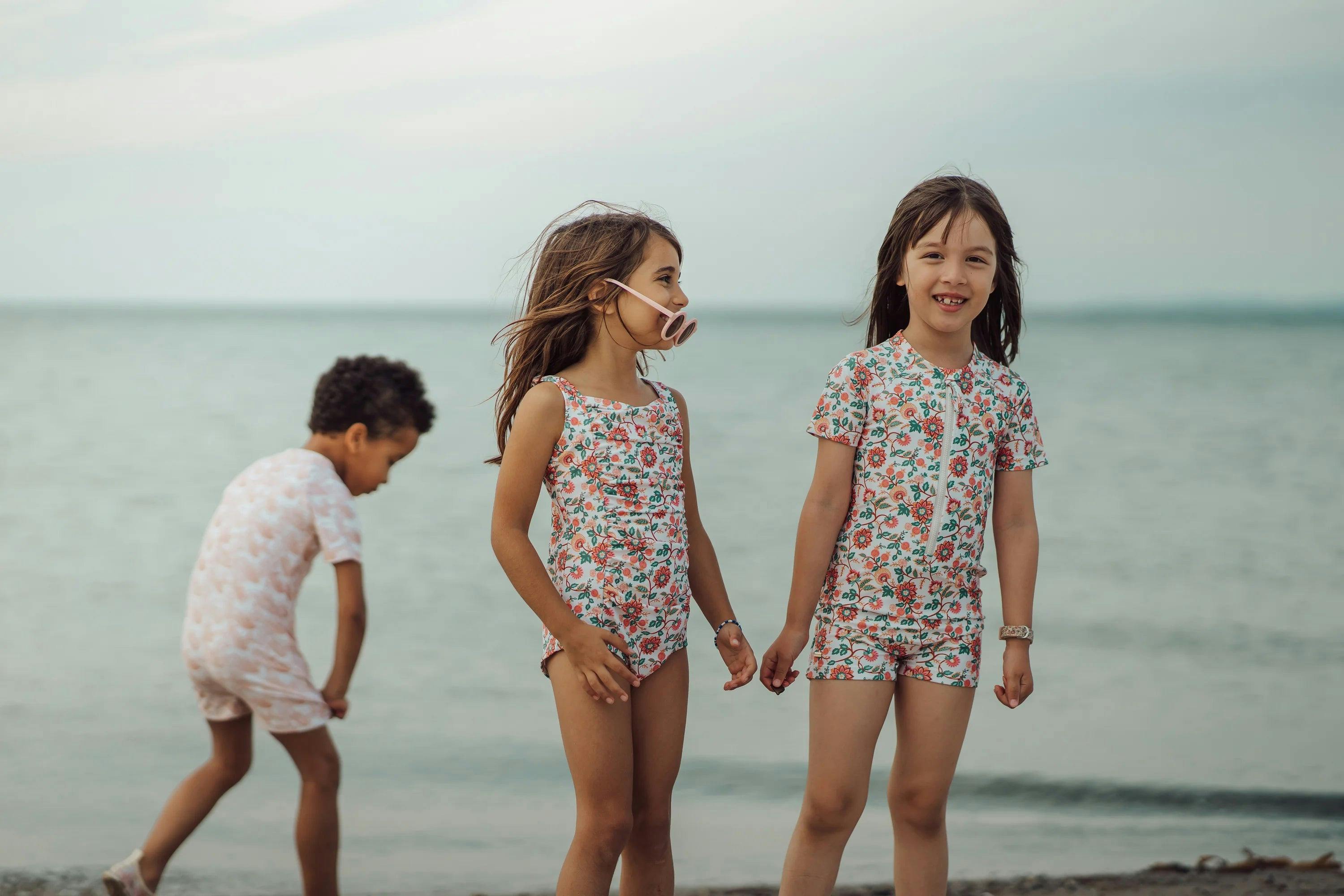 Short Sleeve Rashguard Swimsuit | In Bloom