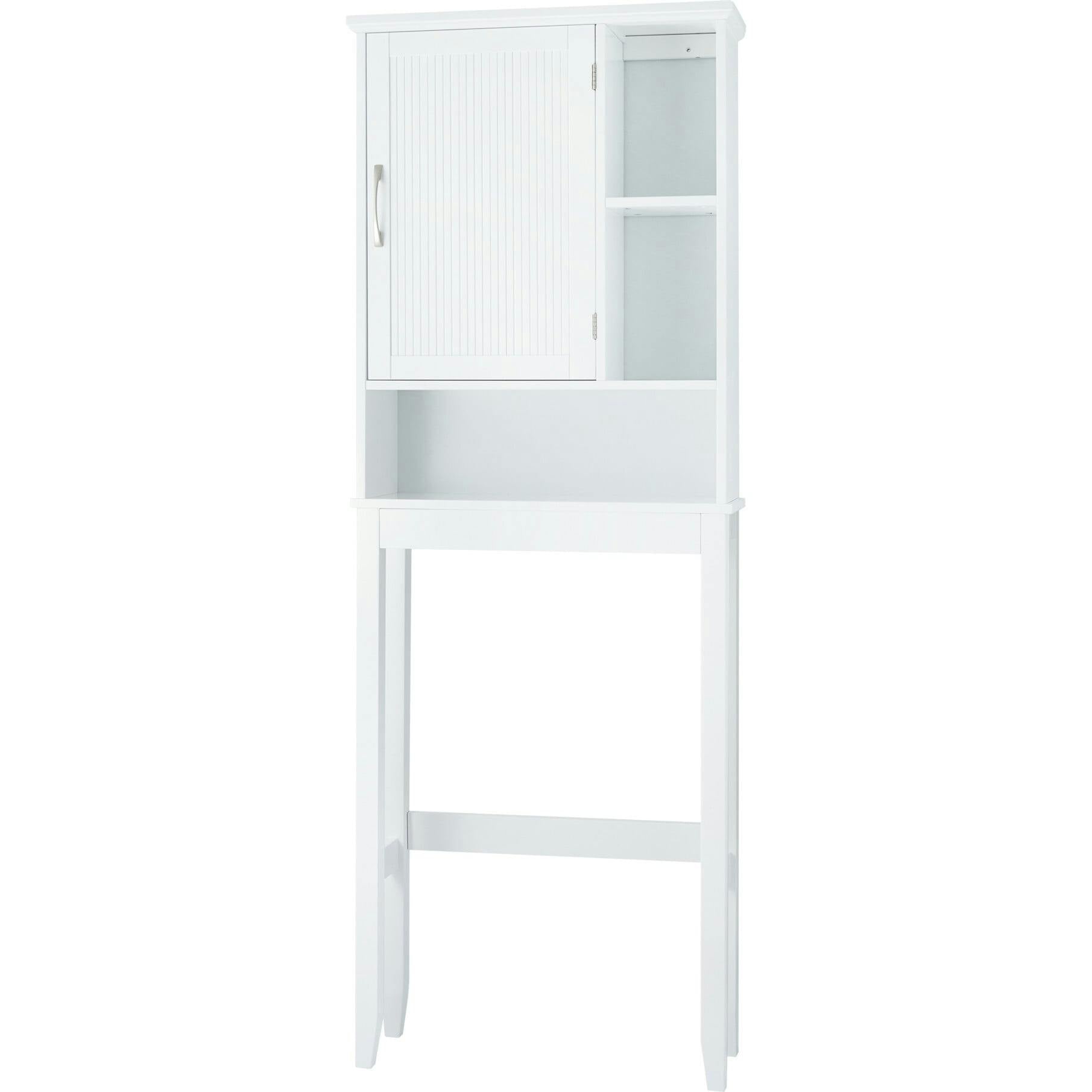 Newport Contemporary Wooden Over-the-Toilet Storage Cabinet with Shelves