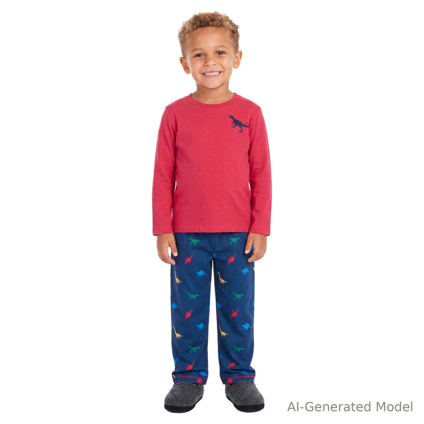 Boys (4-7) Pajama Set | Dino Sleep