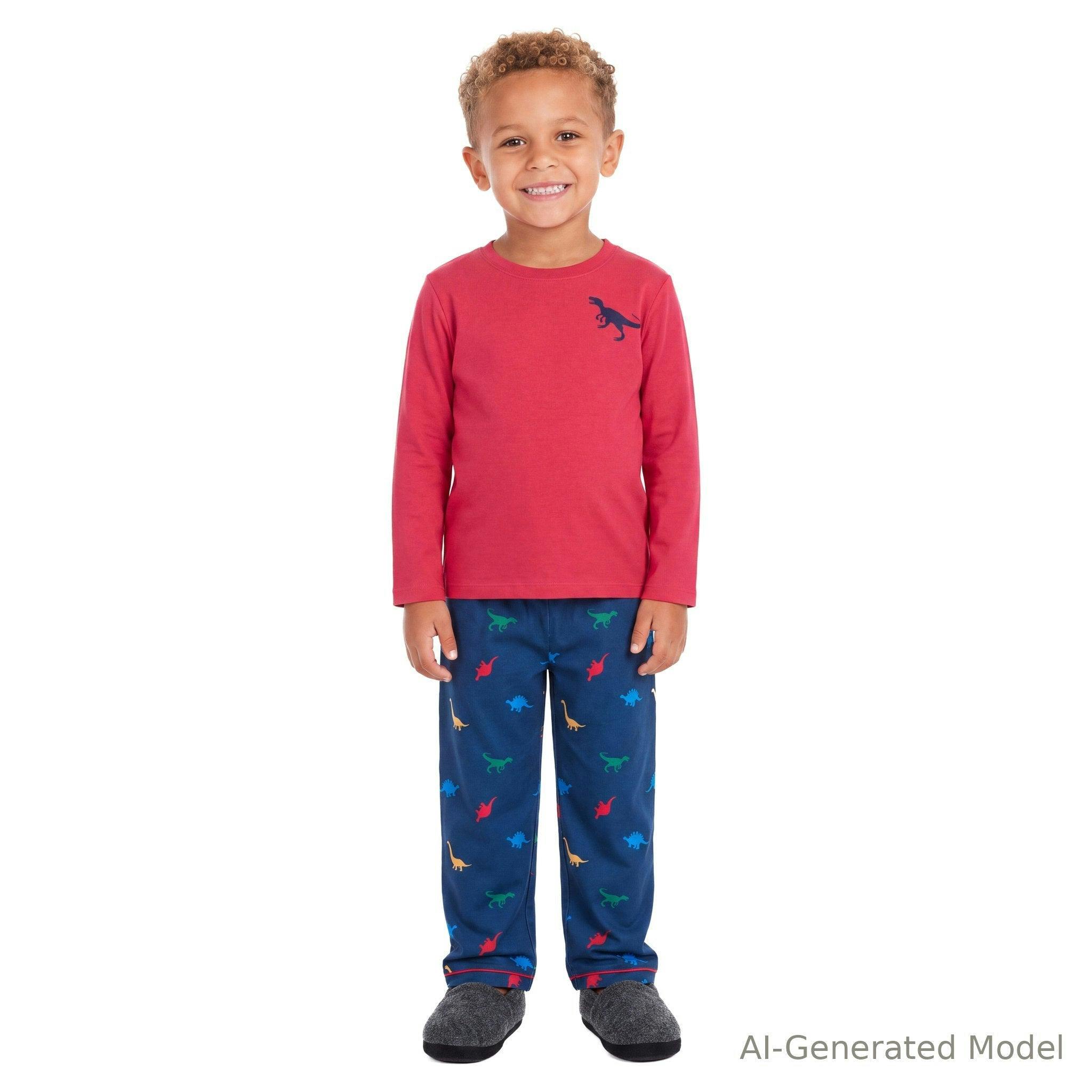 Boys (4-7) Pajama Set | Dino Sleep