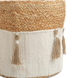 Cotton & Jute Boho Storage Bin