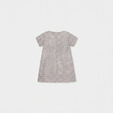 Elsa Baby Dress Short Sleeve, Blue Hearts