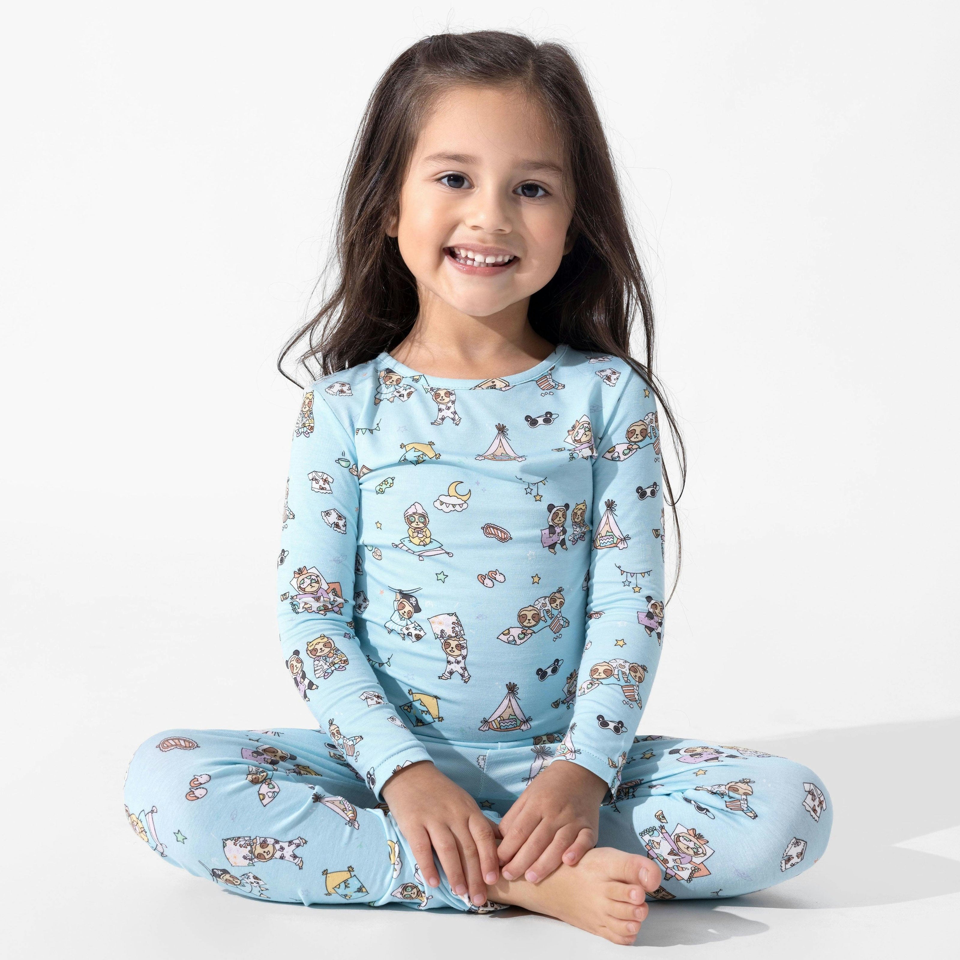 Sloth Pajama Party Bamboo Kids Pajamas