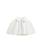 Ivory Faux Fur Cape