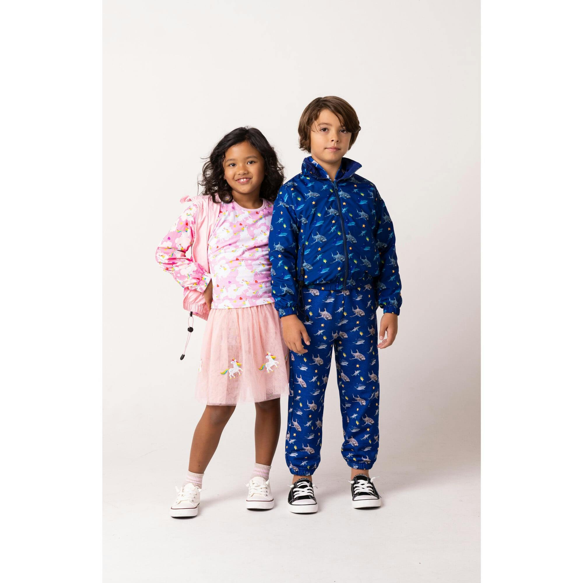 Max Reversible Rain Jacket Windbreaker, Dancing Unicorn