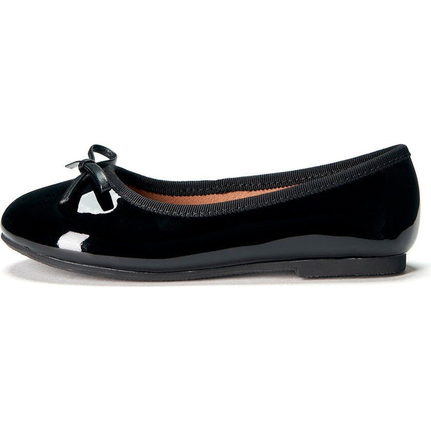 Fannie Glossy Leather Sweet Bow Ballet Flats