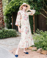 Wildflower Sun Hat - (Preorder Shipping June 15) Antique Eyelet Scallop Lace Wide & Short Ribbon