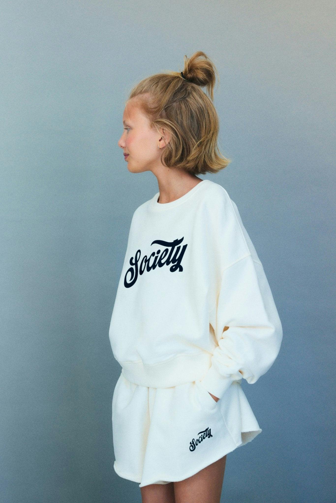 Mazus Teen Sweatshirt  Ecru