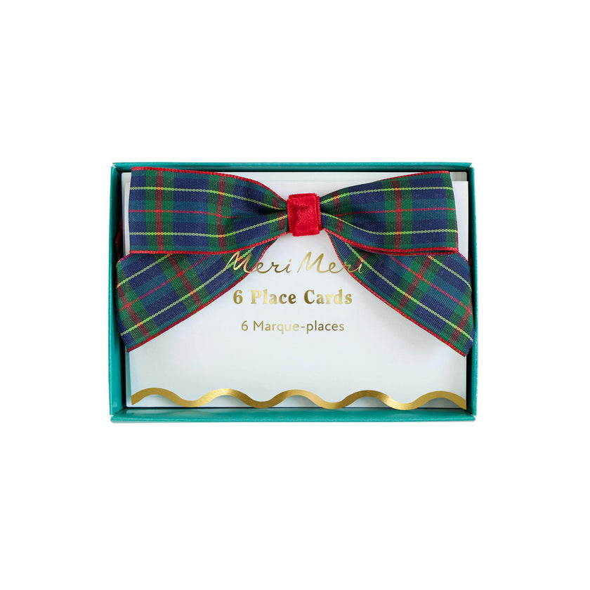 Plaid Place Cards