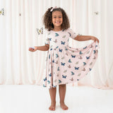 Twirl Dress, Blush Butterfly