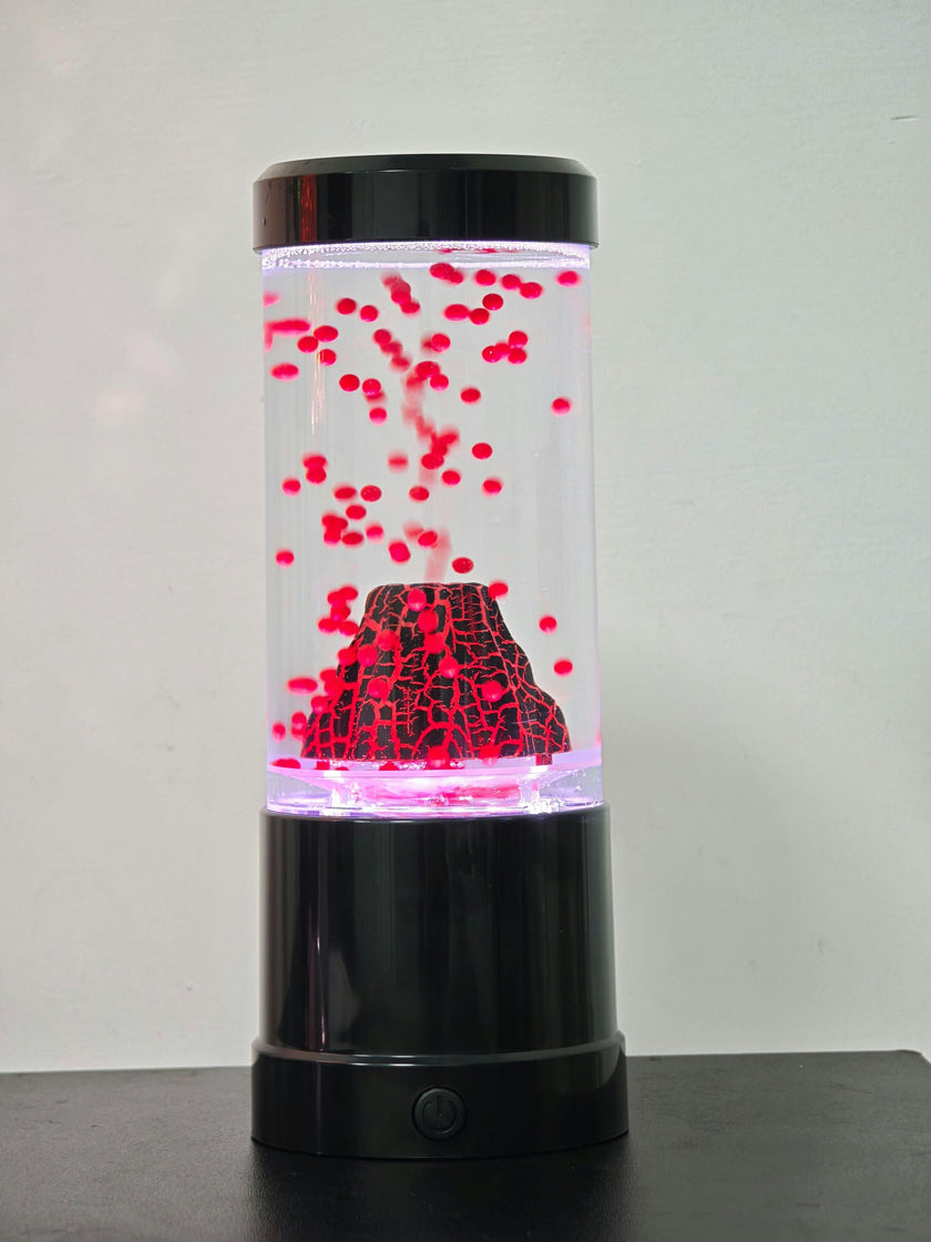 Volcano Mood Lamp-Black 9"