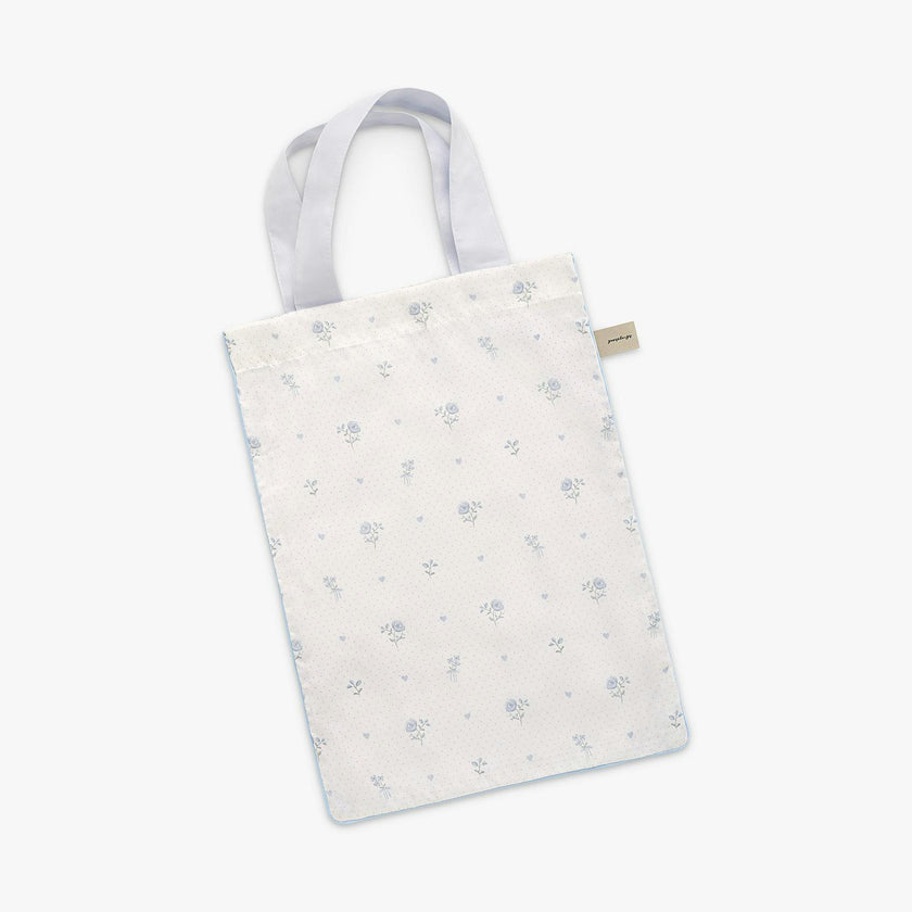 Ditsy Floral Crib Sheet - Blue