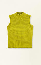Aspen Sweater Vest in Lemongrass