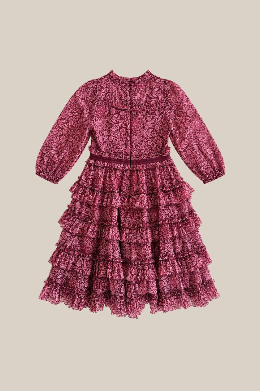 Mini Samantha Dress in Garnet Merry Ditsy