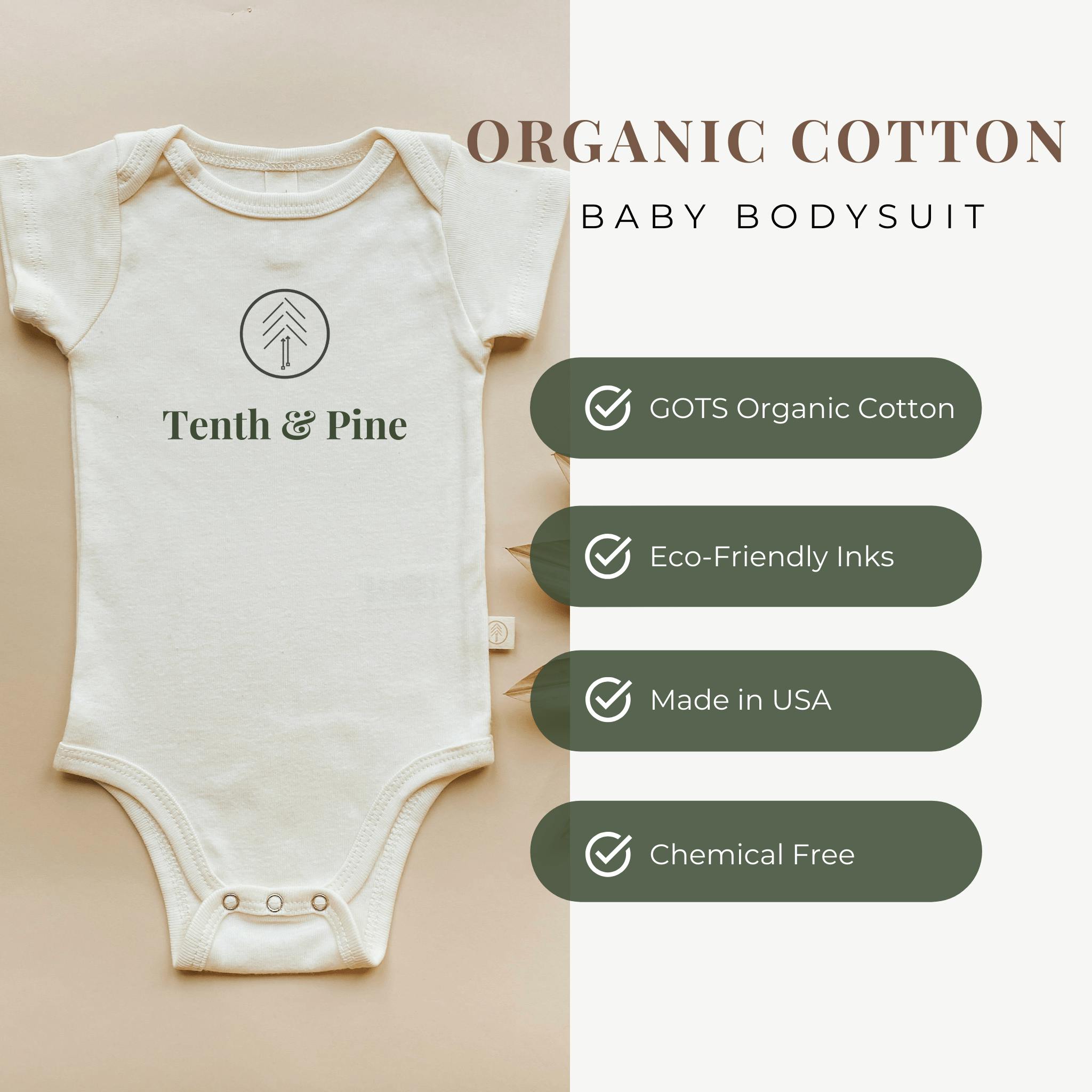 2 Pack - Auntie is my Bestie + Uncle is my Bestie Organic Cotton Baby Bodysuits