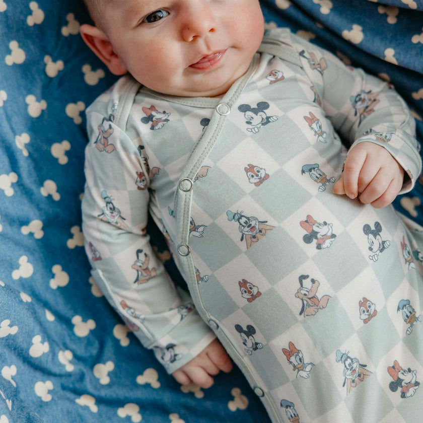 Newborn Knotted Gown - Mickey Mouse and Friends