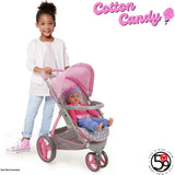 Cotton Candy Pink Doll Jogger Stroller - Fits Dolls Up to 24"