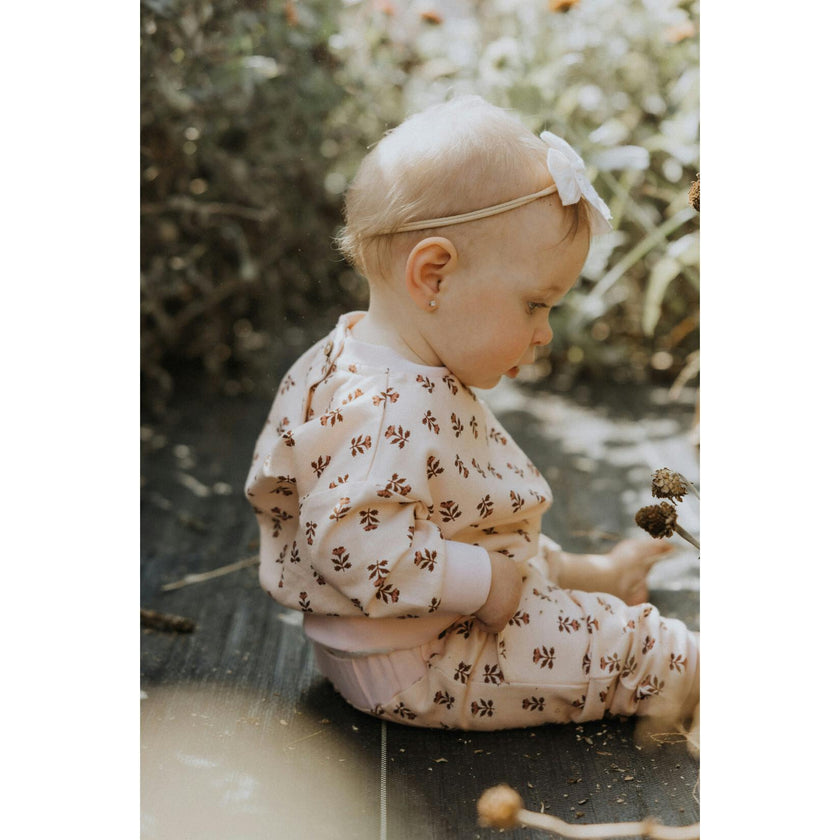 Fleece Sweatshirt in Wild Rose