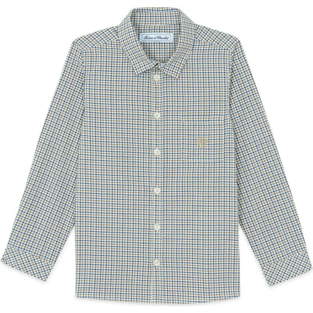 TARTINE ET CHOCOLAT COTTON PLAID SHIRT - ECORCE