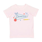 Second Grade Bow Pennant Short Sleeve T-Shirt