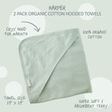 HARPER 3-Pack Hooded Towel