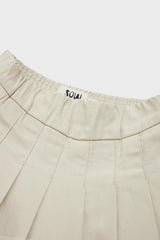 Organic Cotton Pleated Skirt