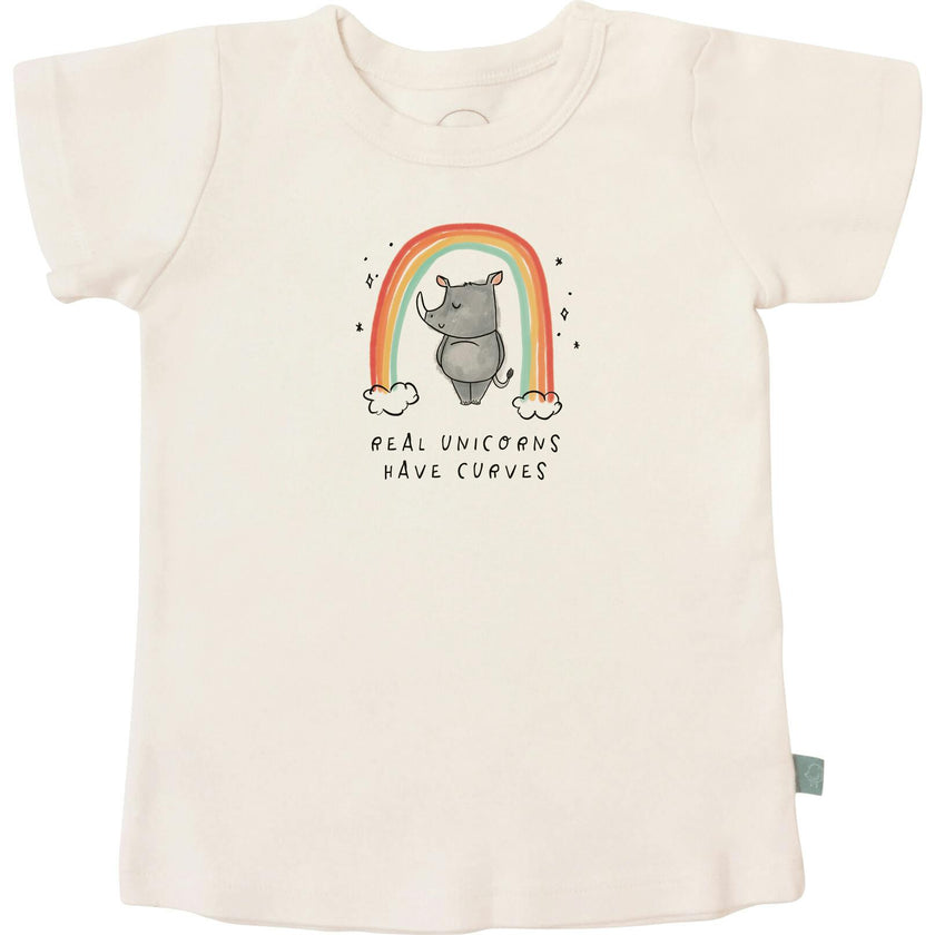 graphic tee | unicorn curves
